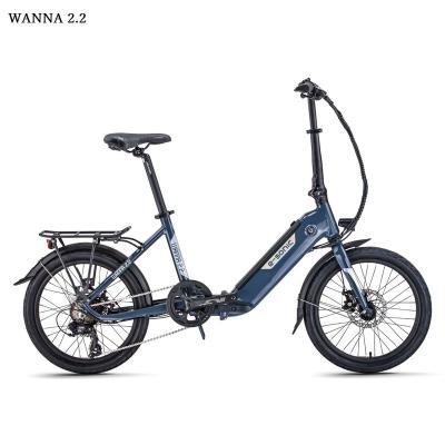 China Wholesale aluminum alloy ebike 7 sp folding city electric bicycle WANT 2021 vintage 250w 2.2 electric ebike pieghevole for sale