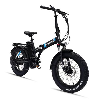 China Aluminum Alloy New arrival 20 inch fat tire ebike folding electric bicycle with LCD display e bike from China factory for sale