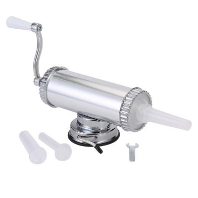 China Sustainable 1KG Aluminum Sausage Stuffer Homemade Sausage Filler With Suction Base for sale