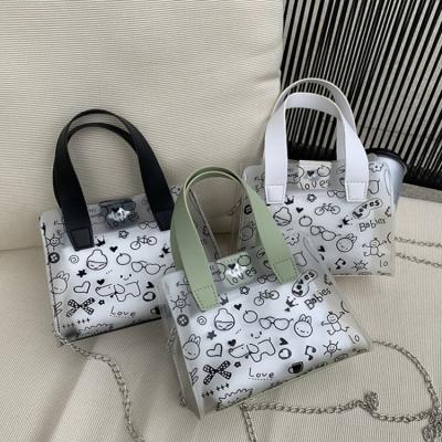 China Fashion Factory Price Ladies Handbags Women Bags Print Retro Jelly Bag Women Shoulder Messenger Bag for sale