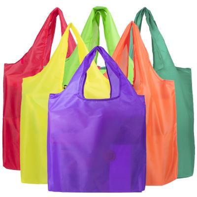 China Eco-Friendly OEM Polyester Eco-Friendly Shopping Bag Promotional Recycling Grocery Supermarket Reusable Reusable Shopping Bag for sale