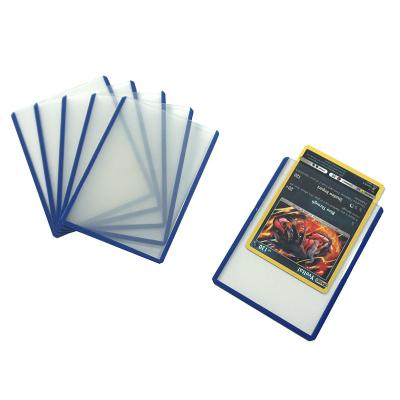 China Boarder Toploader 3*4 PVC Fashion Customized Blue Card Holder For MTG POKEMON for sale