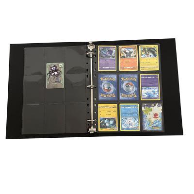 China PP Cover 9 Pocket Trading Card Sheet Holder Ring Binder For YGO MTG Sheet Protector for sale