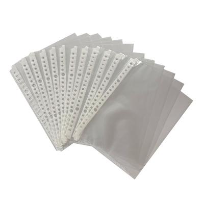 China Transparent A5 20 Hole Ring Binder Sheet Protector Colorful Sleeve 20 Hole for sale