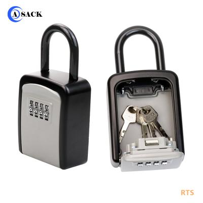 China Large Large Capacity The Group Of Ten Combination Lockbox Code Lock Key Safe Holder Box Portable Safe Box For Family Realtor Exterior Wall Key Box for sale