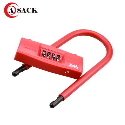 China 4 Digit Password Asack U Lock For Bicycle Password U Lock 13mm Digital Bicycle Lock for sale