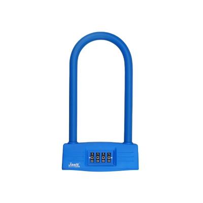 China 4 digit password samples waterproof lock available for bicycle 13mm u anti-theft lock for sale