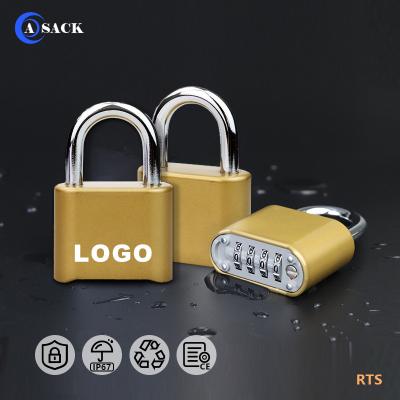 China GYM Digital 4 Digit Code Security Gym Combination Lock Padlock 4 Dial Combination Padlock Heavy Duty Custom Password Waterproof Rustproof for sale