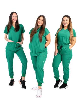 China 2021 Customized wholesale fashionable fuxin eco-friendly fuyi best quality nurse scrub suits hospital uniform sets for sale