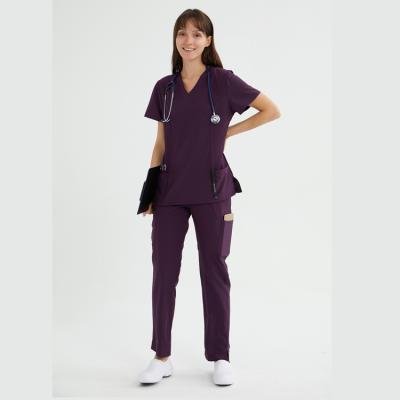 China Waterproof Hospital Uniforms Work Hospital Scrubs Sets Women Scrub Uniform Set 1 On Sale for sale