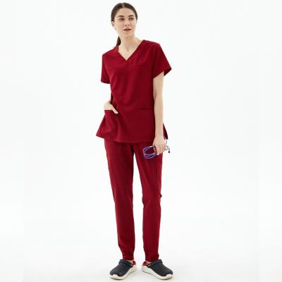 China Fuxin Fuyi Medical Clothing Hospital Nurse Superior High Fashion Uniform Comfortable Eco-friendly Medical Uniform Scrub Jackets Nurseal for sale