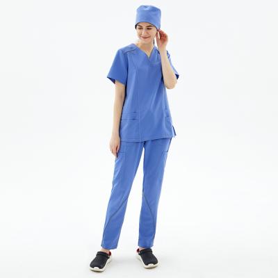 China Custom Wholesale Fuxin Fuyi Medical Hospital Apparel Nurse High Fashion Superior Medical Uniform Comfortable Eco-friendly Medical Uniform Scrub for sale