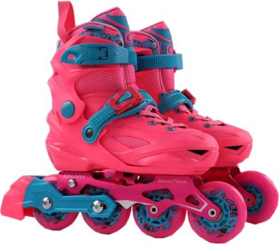 China Promotional PVC PU Wheels Skate Adjustable Inline Slalom Skates For Kids for sale