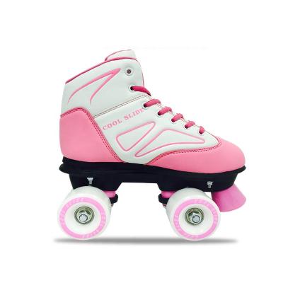 China High Quality Professional PVC PU 4 Wheels Skates Quad Roller Skates Shoes for sale