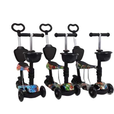 China Child China Factory Kids Scooter With Seat/Wholesale 3 Wheels Scooter For Kids Kick Scooters Foot Scooters For Kid for sale