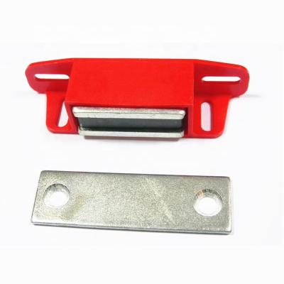 China Capacity 321050 Traditional Red 50LBS Mounting Universal Latch Magnet Magnetic Door Stopper for sale