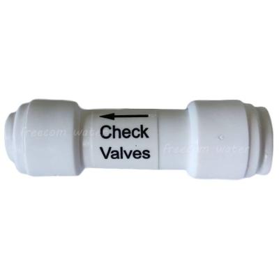 China Hotel RO Ater System Check Valve Male Connector 1/4 1/8 for sale