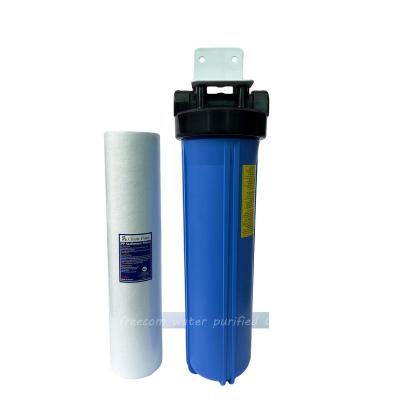 China 20 Inch Hotel Big Blue Water Filter + PP One Stage Filter Big Blue for sale