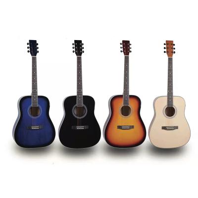 China Basswood China Factory Wholesale Cheapest Hot Selling 41 Inch Lead Acoustic Guitar For Beginners Accept OEM for sale