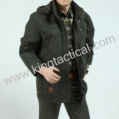 China Leisure Jackets,Material: More Than 95% Cotton,Color:Military Green,Khaki for sale