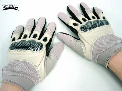 China Full Finger Gloves, Back Of Material: Carbon Fiber + Suede,Palm Material: Sheep Skin for sale