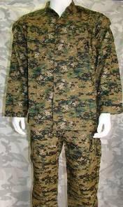 China Digital Camo Woodland Military Uniform For 35% Cotton And 65% Polyester for sale