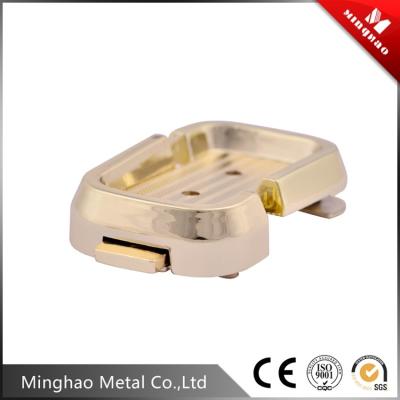 China Factory direct square metal parts buttonfor handbag,53.92*33.4MM for sale