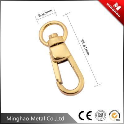 China High quality gold 9.92*36.81mm swivel snap hook for dog leash parts for sale