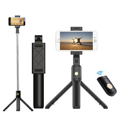 China Aluminum Alloy+ABS K07 Selfie Stick Mobile Phone Monopod Stand Holder Extendable Camera Tripod with Wireless Outdoor for Smartphone for sale