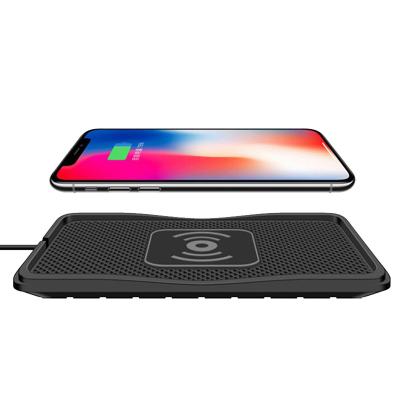 China Universal Car Wireless Charger Pad Car Wireless Charger Pad Phone Fast Charging Wireless Charger For Mobile Phone Qi Anti Slip Silicone Pad for sale