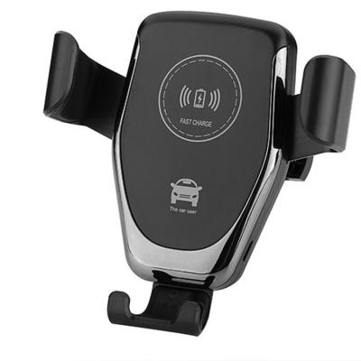 China Q12 Mobile Phone Car Charger Wireless Holder Qi Car Air Vent Fast Charging Mount For Mobile Phone Holder Car Bracket Holder for sale