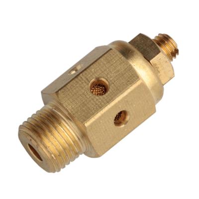 China Pneumatic Brass Filter Element Hotels Slot Silencer PDK Powder Air Muffler for sale