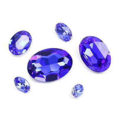 China Clothes DIY Jewelry Glass Rhinestone Beads K9 Crystal Superior High Quality Fancy Stone Hosted Sapphire Gemstone For Jewelry Making DIY for sale