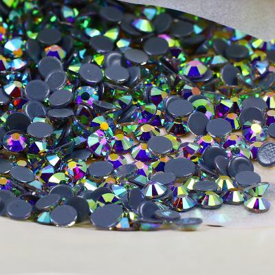 China Flatback hotfix crystal rhinestones ab SS10 glass back rhinestone for DIY NailArt for sale