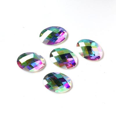 China Hot-selling 1032 Dongzhou Wholesale Free Sample Oval Shape Flatback Flat Back Crystal Rhinestone Sew On Flat Back Rhinestones For Clothes for sale