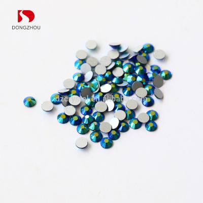 China Glass Rhinestone Round Back Flat Back Rhinestone Manufacturer Crystal Stone Nail Art Glass for sale