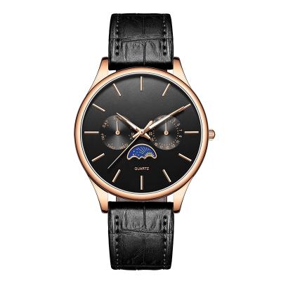 China Full Quartz Watch Stainless Steel Movt Japan Calendar Men Luxury Leather Watch Box for sale