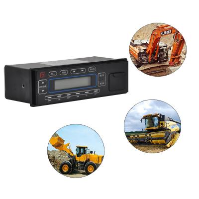 China Original Heavy Duty Excavator Machinery Radio With Single DIN USB Car Radio CAN Bus 24V 12V FM AM Radio for sale