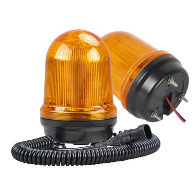 China DC LED Emergency Magnetic Strobe Forklift Construction Machinery 10-100V Flashing Beacon Strobe Beacon Rotating Warning Light For School Bus for sale