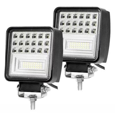 China Diecast Aluminum+PC Square LED Work Light For Vehicle LED Lights 45W 4 Inch Tractor Light for sale