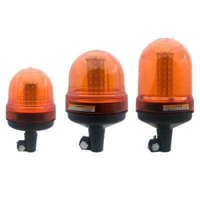 China 12V 24V Amber Beacon 60W DIN Pole Tractor Beacon 12V 24V Amber Beacon 60W DIN Pole Mount Safety Tractor Turning Turn Signal Warning Beacon Light CK-RW-43A for sale