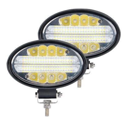 China Aluminum + PC LED Work Light 144W Tractor Work Light 5.5 Inch Oval LED Work Light for sale