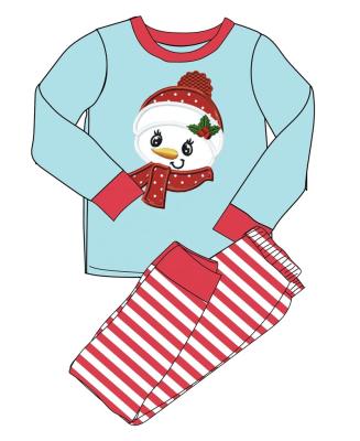 China Baby Boy Christmas Clothing Casual Pajamas Fall Winter Boutique Outfits Kids Holiday Pajamas Set for sale