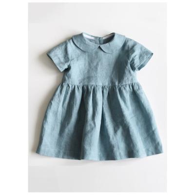 China Tender Maxi Toddler Dress Ruffle Solid Design Party Canvas Dresses Large Color Skirt For Babies Size Chart for sale