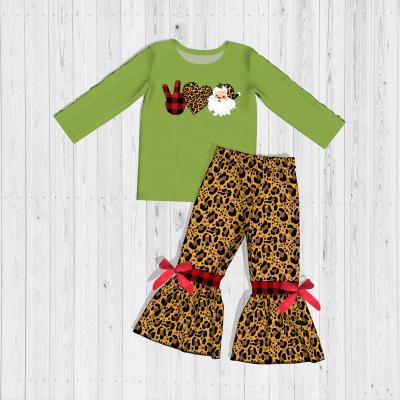 China Kids Clothing RTS Christmas Girl Boutique Casual Clothes For Kids Girls Fashionable Children Clothing for sale