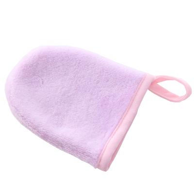 China QUICK DRY 100% Polyester Microfiber Erase Makeup Remover Glove for sale