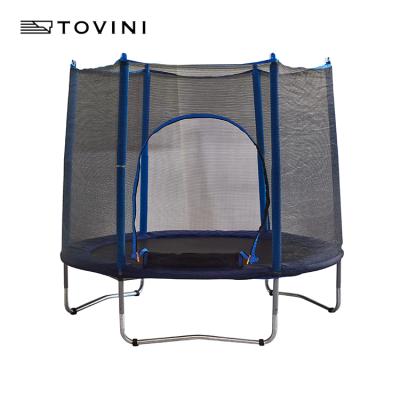 China With Protective Net Large Gymnastics Park Trampoline With Net Jumping Mat And Enclosure Spring for sale