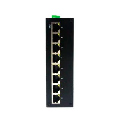 China 8 poorten 10/100Mbps Industrial Fiber Switch DC12V-DC52V Power Input voor connectiviteit Te koop