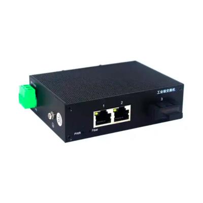 China 1000Base-FX Industrial Ethernet Switch with 2*10/100/1000Mbps Ethernet Port -40C 85C for sale