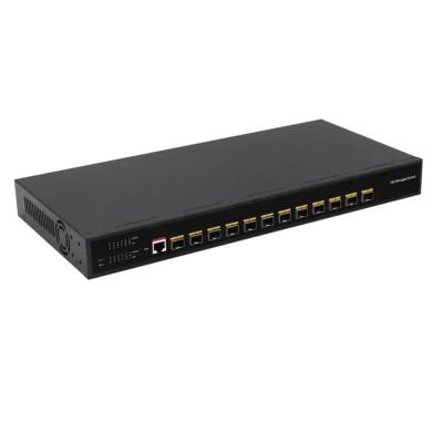 China 16-Port 10/100/1000Mbps Transmission Rate L3 Managed Ethernet Switch for Internet Bar for sale